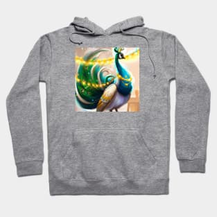 Cute Peacock Drawing Hoodie